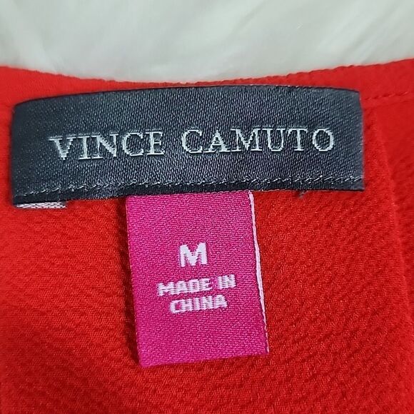 Coral Orange Vince Camuto Top with - Picture 5 of 6